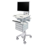 Ergotron StyleView® Cart with HD Pivot, 9 Drawers (3x3) (SV43-2590-0)