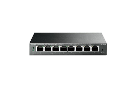 TP - Link 8 - Port Gigabit Easy Smart Switch with 4 - Port PoE+ (TL - SG108PE) - SourceIT