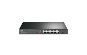 TP - Link Omada 16 - Port 10/100Mbps + 2 - Port Gigabit Rackmount Switch with 16 - Port PoE+ (TL - SL1218P) - SourceIT