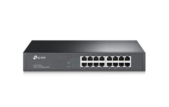 TP - Link Omada 16 - Port 10/100Mbps Desktop/Rackmount Switch (TL - SF1016DS) - SourceIT