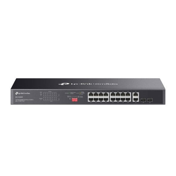 TP - Link Omada 16 - Port Gigabit PoE+ Rackmount Switch 2 SFP (DS1018GMP)