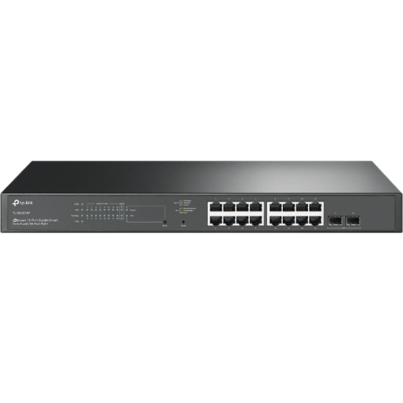 TP - Link Omada 18 - Port PoE+ Gigabit Smart Switch with 2 SFP Slots (SG2218P)