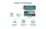 TP - Link Omada 5 - Port 10/100Mbps Desktop Switch with 4 - Port PoE+ (TL - SF1005P) - SourceIT