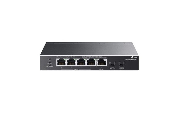 TP - Link Omada 5 - Port Gigabit Desktop Switch with 1 - Port PoE++ In and 4 - Port PoE+ Out (TL - SG1005P - PD) - SourceIT