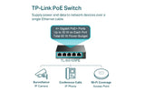 TP - Link Omada 5 - Port Gigabit Easy Smart Switch with 4 - Port PoE+ (TL - SG105PE) - SourceIT