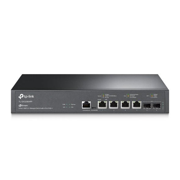 TP - Link Omada 6 - Port 10G L2+ Managed Switch 4 PoE++ (TL - SX3206HPP)