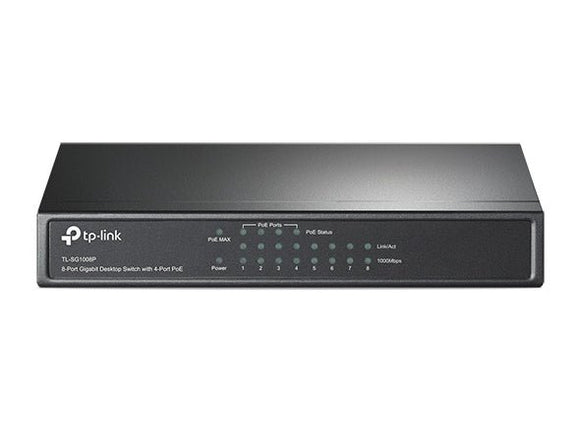 TP - Link Omada 8 - Port Gigabit PoE Switch (TL - SG1008P)