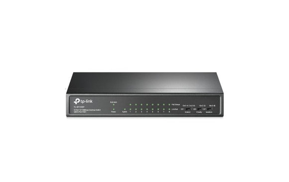 TP - Link Omada 9 - Port 10/100 Mbps Desktop Switch with 8 - Port PoE+ (TL - SF1009P) - SourceIT