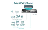 TP - Link Omada 9 - Port 10/100 Mbps Desktop Switch with 8 - Port PoE+ (TL - SF1009P) - SourceIT