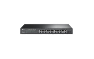 TP - Link Omada JetStream 24 - Port 10/100Mbps + 4 - Port Gigabit Smart PoE Switch with 24 - Port PoE+ (TL - SL2428P) - SourceIT