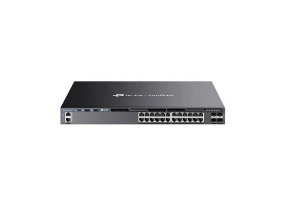 TP-LINK SG6428XHP Omada 24-Port Gigabit Stackable L3 Managed PoE+ Switch with 4 10G Slots - SourceIT