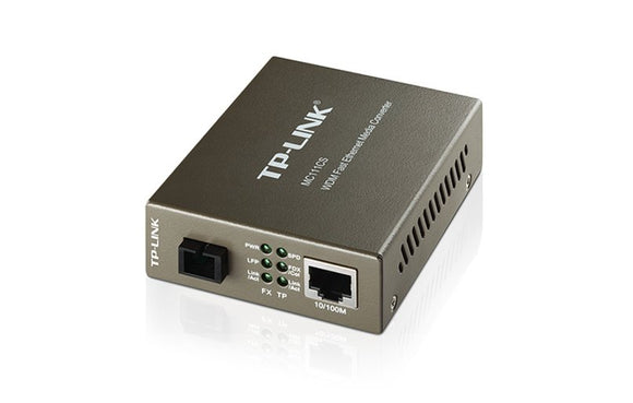 TP - Link Single - mode SC 10/100Mbps WDM Media Bi - Directional Fiber Converter (MC111CS) - SourceIT