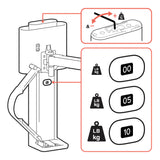 Ergotron TRACE Dual Monitor Desktop Mount Matte Black (45-631-224) - diagram