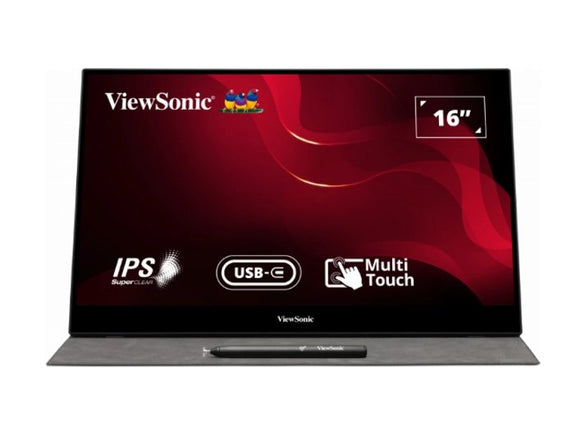 ViewSonic TD1655 16” USB-C Multi-Touch Portable Monitor - SourceIT
