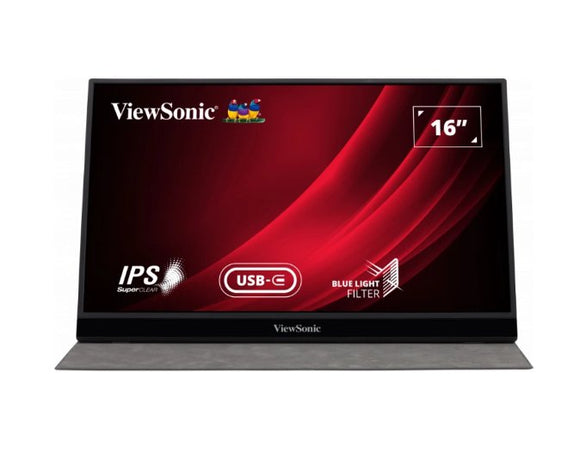 ViewSonic VG1655 16” USB-C Portable Business Monitor - SourceIT