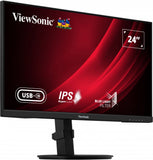 ViewSonic VG2409-MHU 24" Full HD USB-C Monitor with Dual Speakers