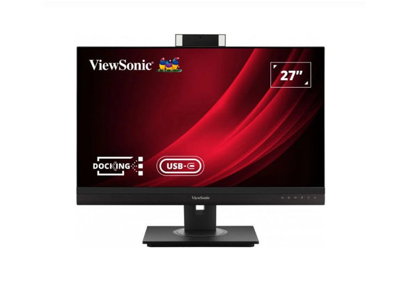 ViewSonic VG2756V-2K 27” QHD Webcam Docking Monitor with Built-in LED Fill Lights and Two-Way Noise-Reduction - SourceIT