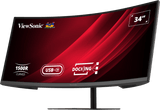 ViewSonic VG3419C-2 34" WQHD Curved USB-C Docking Monitor
