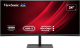 ViewSonic VG3419C-2 34" WQHD Curved USB-C Docking Monitor
