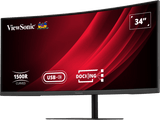 ViewSonic VG3419C-2 34" WQHD Curved USB-C Docking Monitor