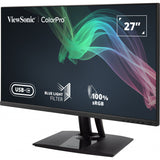 ViewSonic VP2756-4K monitor front-left view