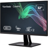 ViewSonic VP3256-4K monitor front-left view