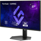 ViewSonic XG2738-2K-OLED 27" QD-OLED gaming monitor front-left view