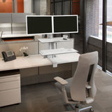 Ergotron WorkFit-S, Dual Workstation with Worksurface White (33-349-211) - view 4