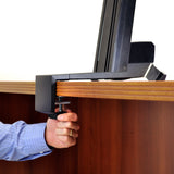 Ergotron WorkFit-S, Single LD Workstation with Worksurface Black (33-350-200) - view 3