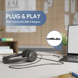 Yealink UH48 Dual Teams Wired Headset USB - C/A