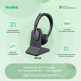 Yealink WH68 Stereo Teams Wireless Headset with DECT
