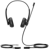 Yealink YHS34 Lite Dual QD to RJ wired headset (1308029)