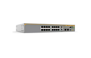 Allied Telesis 16-port 10/100/1000T switch, with 2 x 1/2.5/5/10G copper ports, 2 x SFP/SFP+ ports, and1 fixed PSU (AT-x330-20GTX-30) - SourceIT