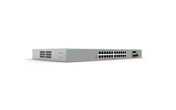 Allied Telesis 24 port Fast Ethernet Ports with 4 port Gigabit SFP Stackable Switch (AT-FS980M/28-30) - SourceIT