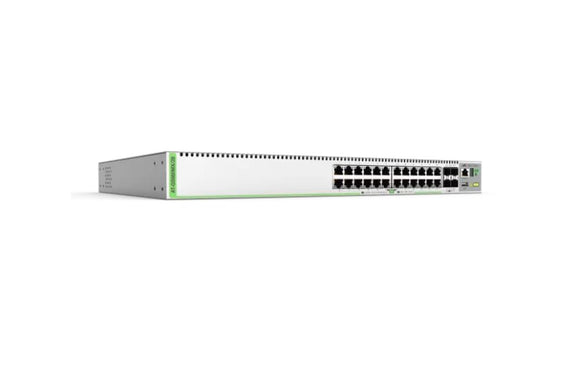 Allied Telesis 24-ports 10/100/1000T Stackable switch with 4 SFP+ Ports and a Single Fixed Power Supply (AT-GS980MX/28-30) - SourceIT