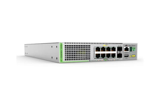 Allied Telesis 8-ports 100M/1/2.5/5G PoE++ stackable switch with 2 SFP+ ports (AT-GS980MX/10HSm-30) - SourceIT