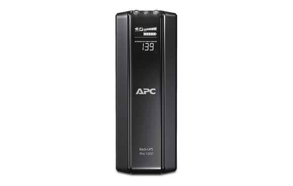 APC Back-UPS Pro, 1500VA/865W, Tower, 230V, 10x IEC C13 outlets, AVR, LCD (BR1500GI) - SourceIT