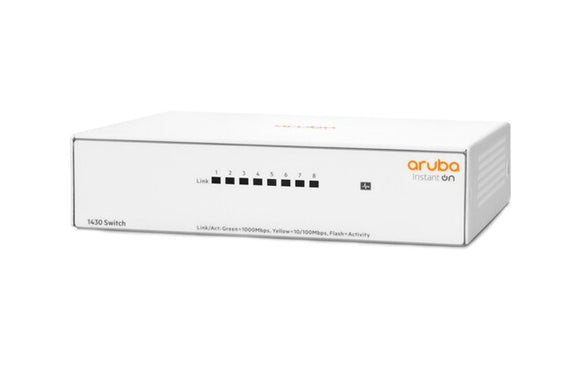 Aruba Instant On 1430 8-Port/PoE Unmanaged Switch (R8R45A)/(R8R46A) - SourceIT
