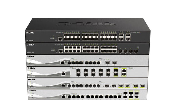 DLINK 10 Gigabit 8-port UTP 10GBASE-T, 2-port 10G SFP+ (DXS-1210-10TS) - SourceIT