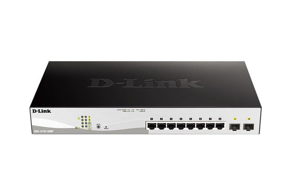 DLINK 10-Port Gigabit Smart Managed 130W PoE Switch (DGS-1210-10MP) - SourceIT