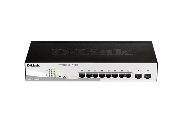 DLINK 10-Port Gigabit Smart Managed 78W PoE Switch (DGS-1210-10P) - SourceIT