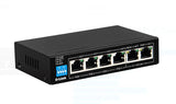 DLINK 250M 4-Port 10/100 60W PoE Switch + 2 Uplink Gigabit Ports (DES-F1006P-E) - SourceIT