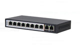 DLINK 250M 8-Port 10/100 96W PoE Switch + 2 Uplink Gigabit Ports (DES-F1010P-E) - SourceIT