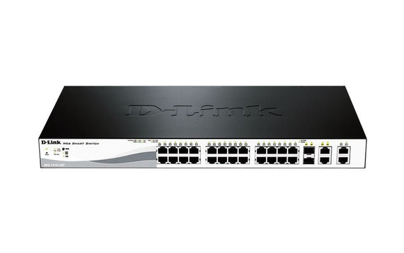 DLINK 28-Port 193W PoE Fast Ethernet Smart Managed Switch (DES-1210-28P) - SourceIT