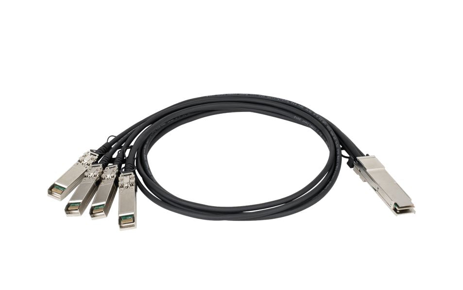 Dlink 40g Passive Qsfp+ Twinaxial Direct Attach Cable, Qsfp+ To 4x 10g 