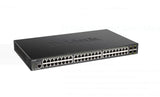 DLINK 52-Port 10-Gigabit Smart Managed 370W PoE Switch (DGS-1250-52XMP) - SourceIT