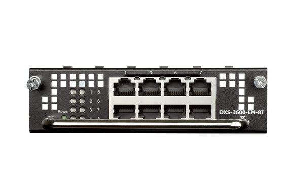 DLINK 8-Port 1000BASE-T Expansion Module for DXS-3600 (DXS-3600-EM-8T) - SourceIT