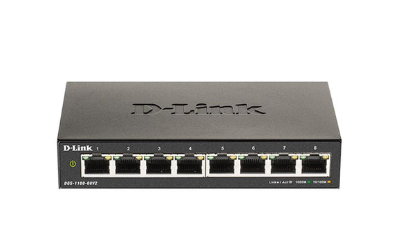 DLINK 8-Port Gigabit Smart Managed Switch (DGS-1100-08V2) - SourceIT