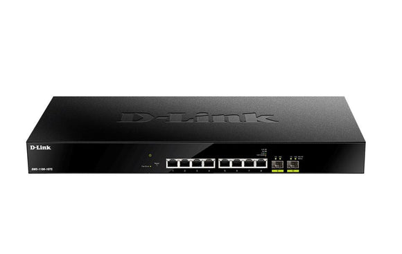 DLINK 8-Port Multi-Gigabit Ethernet Smart Managed Switch with 2 10GbE SFP+ ports (DMS-1100-10TS) - SourceIT