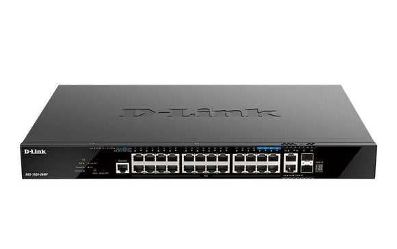 DLINK Layer 3 Stackable 370W PoE Smart Managed Switch (DGS-1520-28MP) - SourceIT